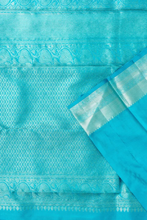 Grey Pure Kanchivaram Silk With Brocade Design 