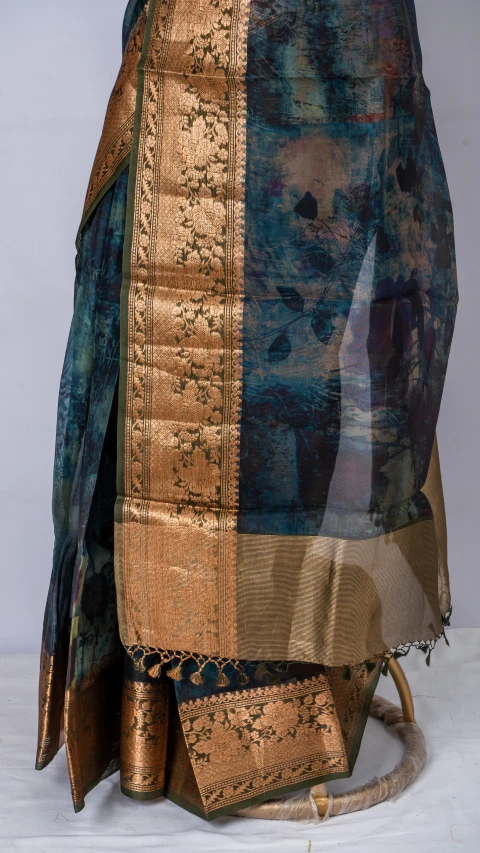 Pure Organza Silk With Multi Colour Digital Print  