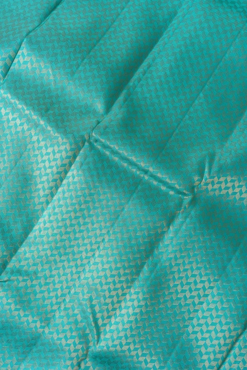 Pastle Blue Pure Kanchivaram Silk Brocade Silk Saree