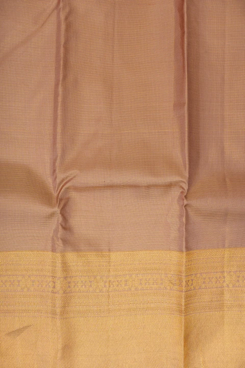 Pastle Brown Pure Kanchivaram Tissue Saree