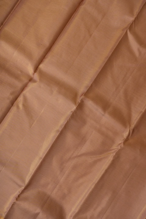 Pastle Brown Pure Kanchivaram Tissue Saree