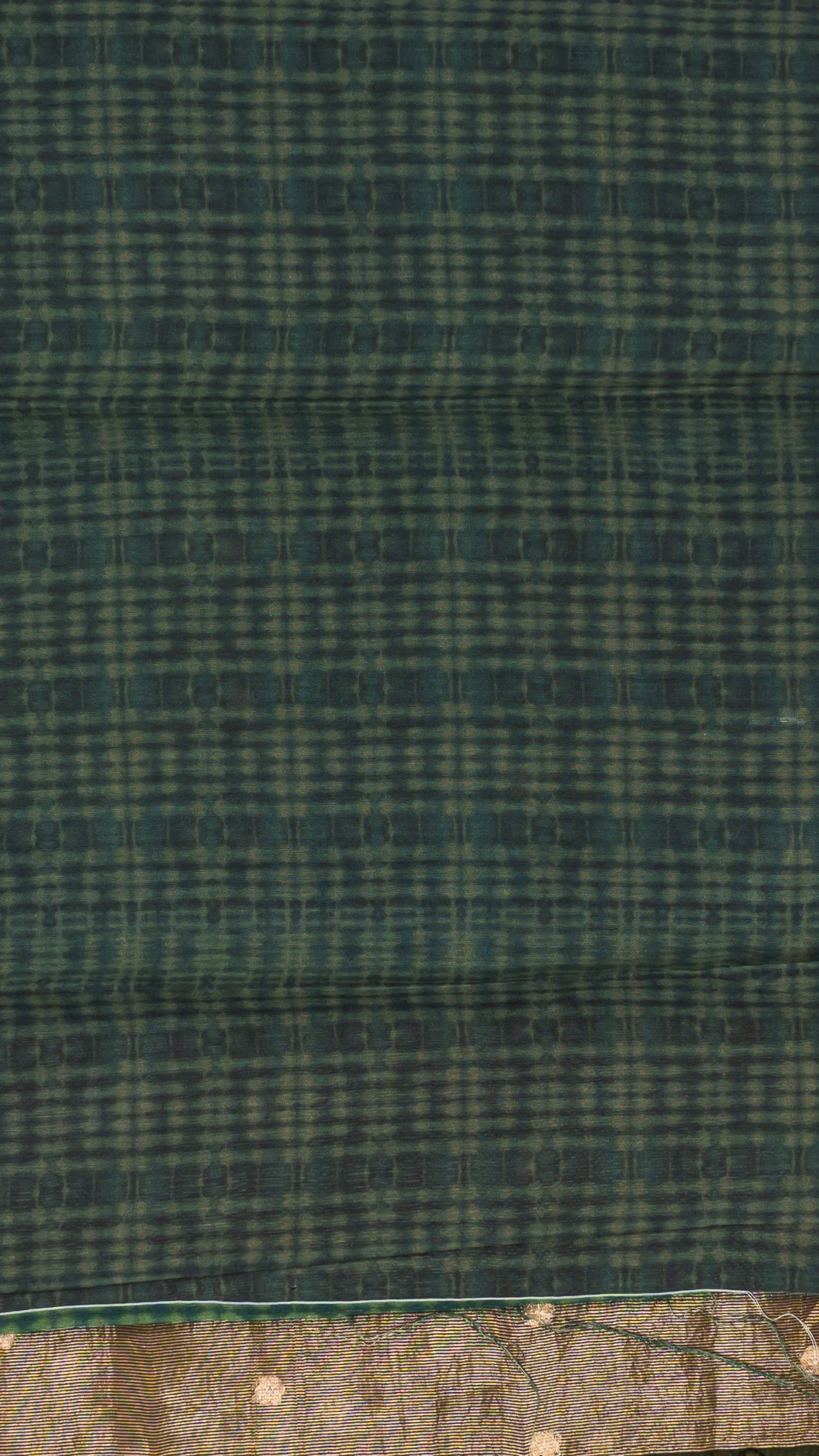 Pure Organza Silk Digital Print And Antique Zari Border