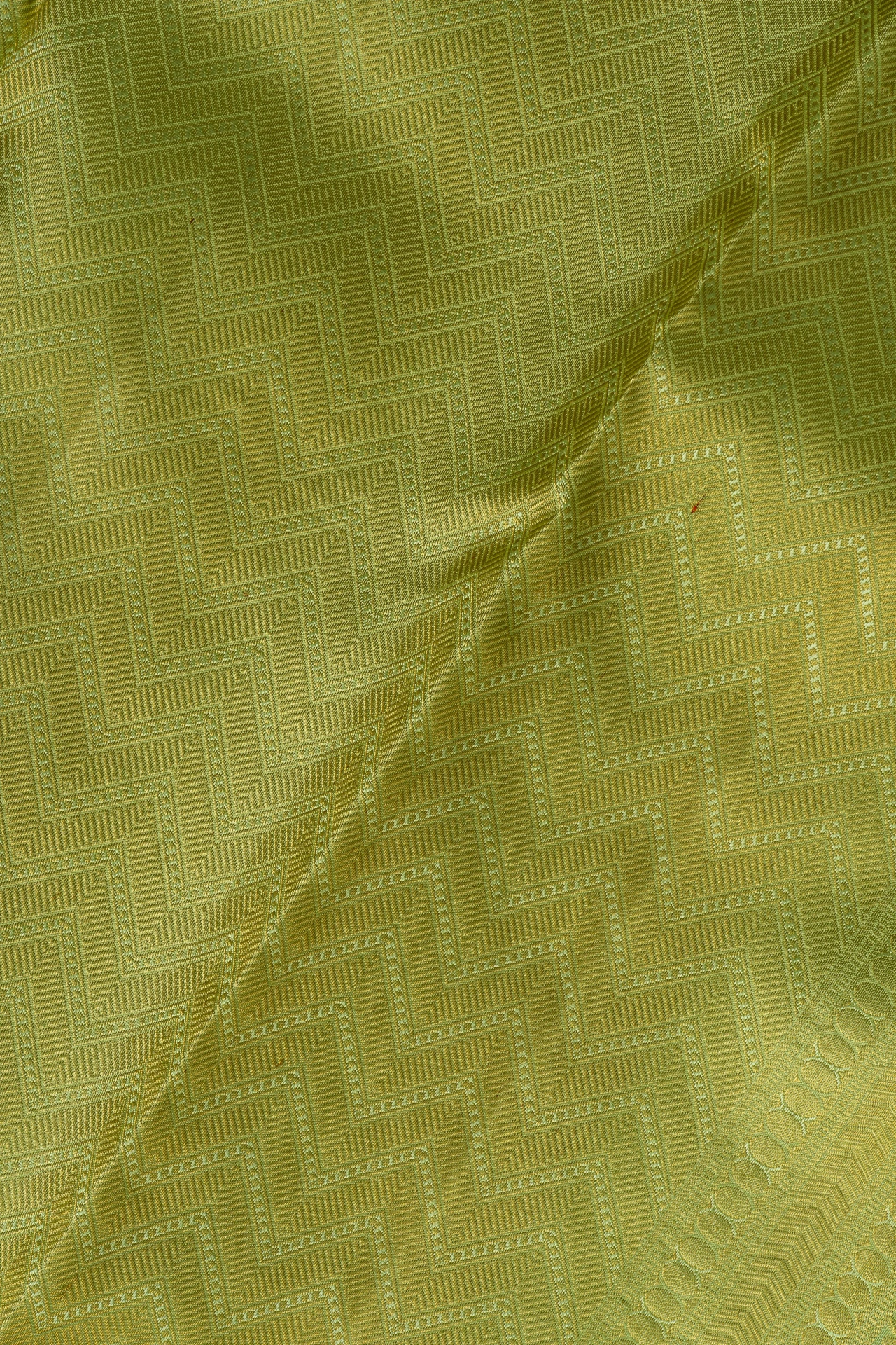 Green Pure Kanchivaram Silk Brocade Saree With Gold Zari