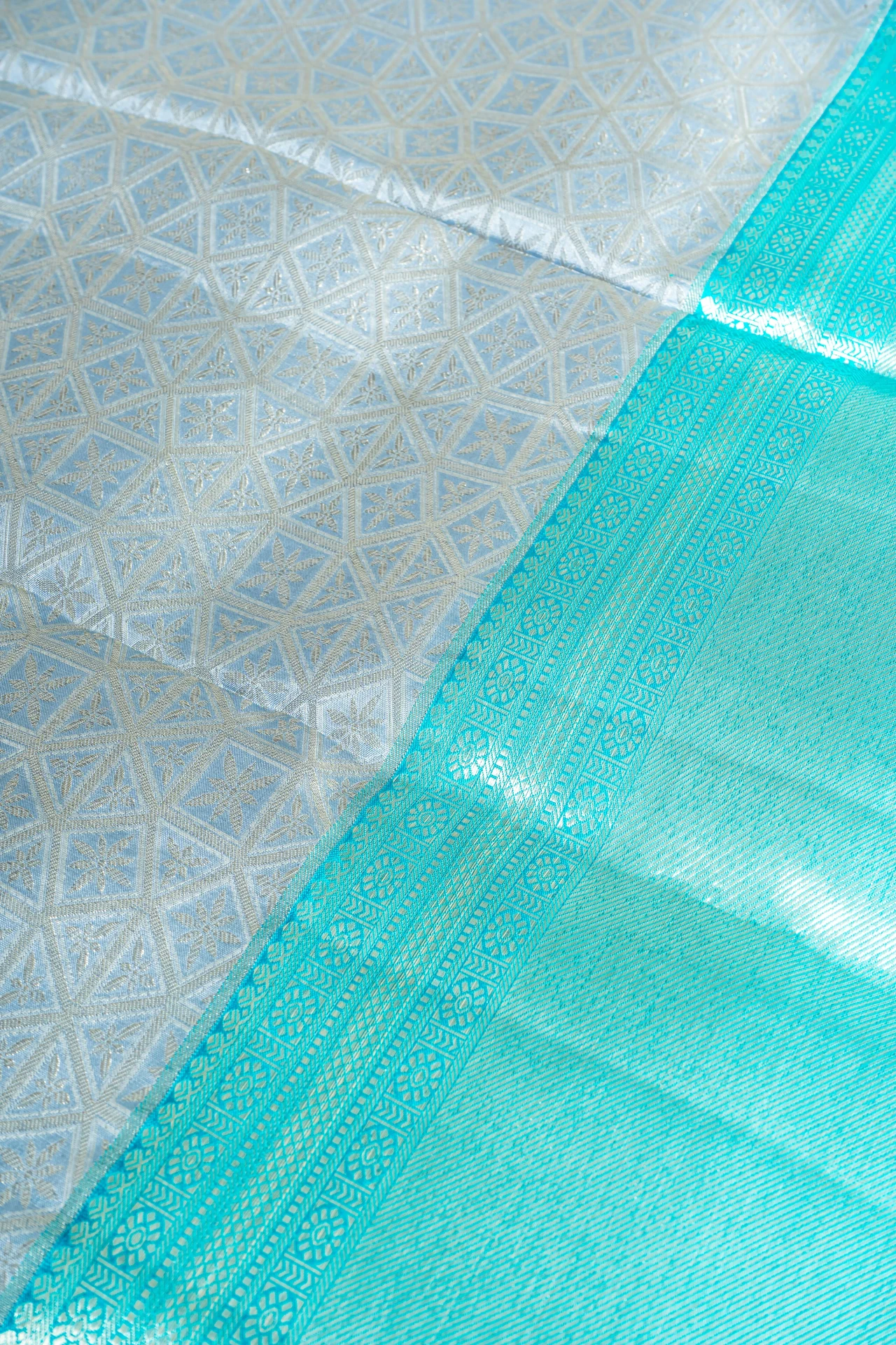 Grey Pure Kanchivaram Silk With Brocade Design 