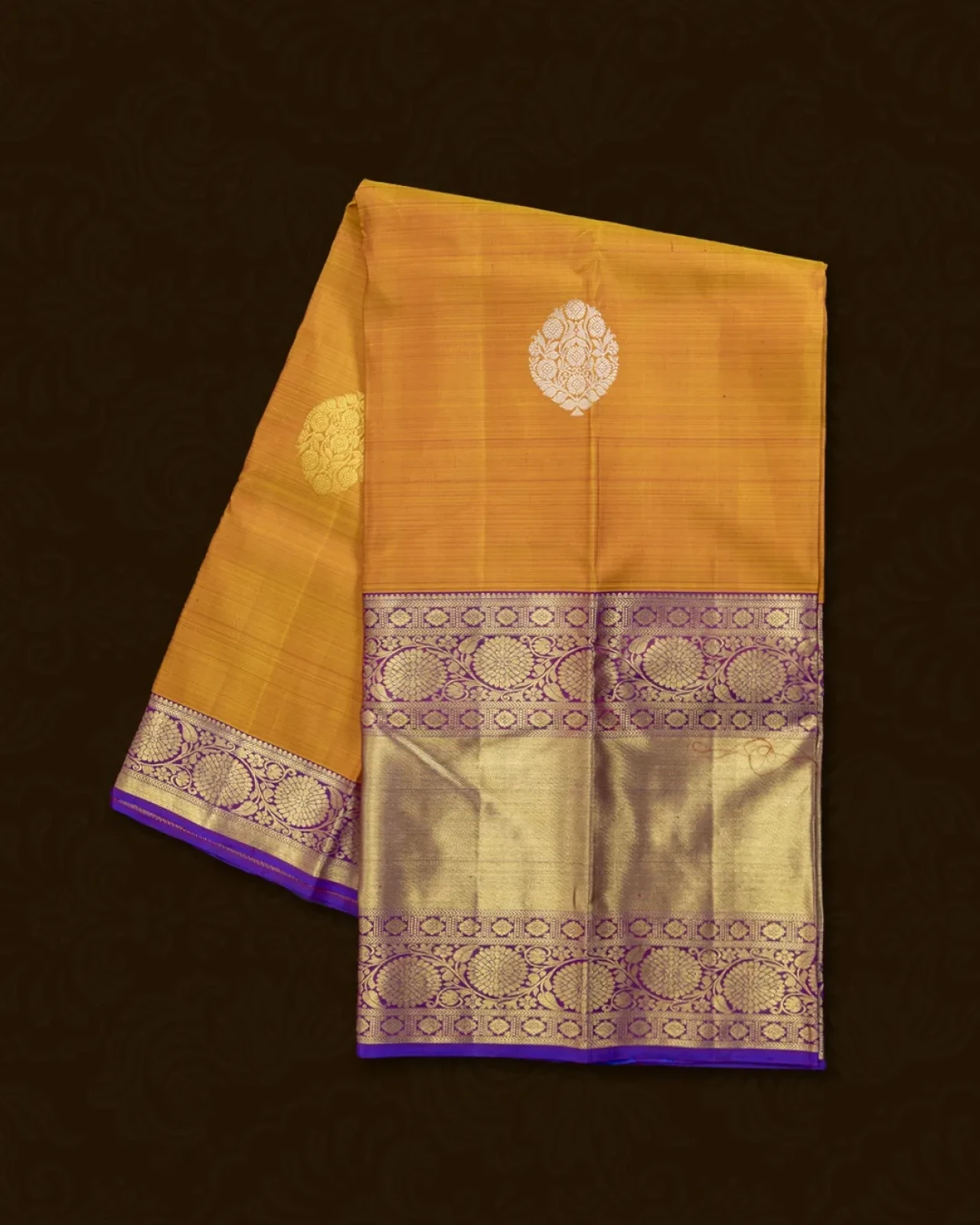 Mango Yellow Kanchivaram Silk Saree