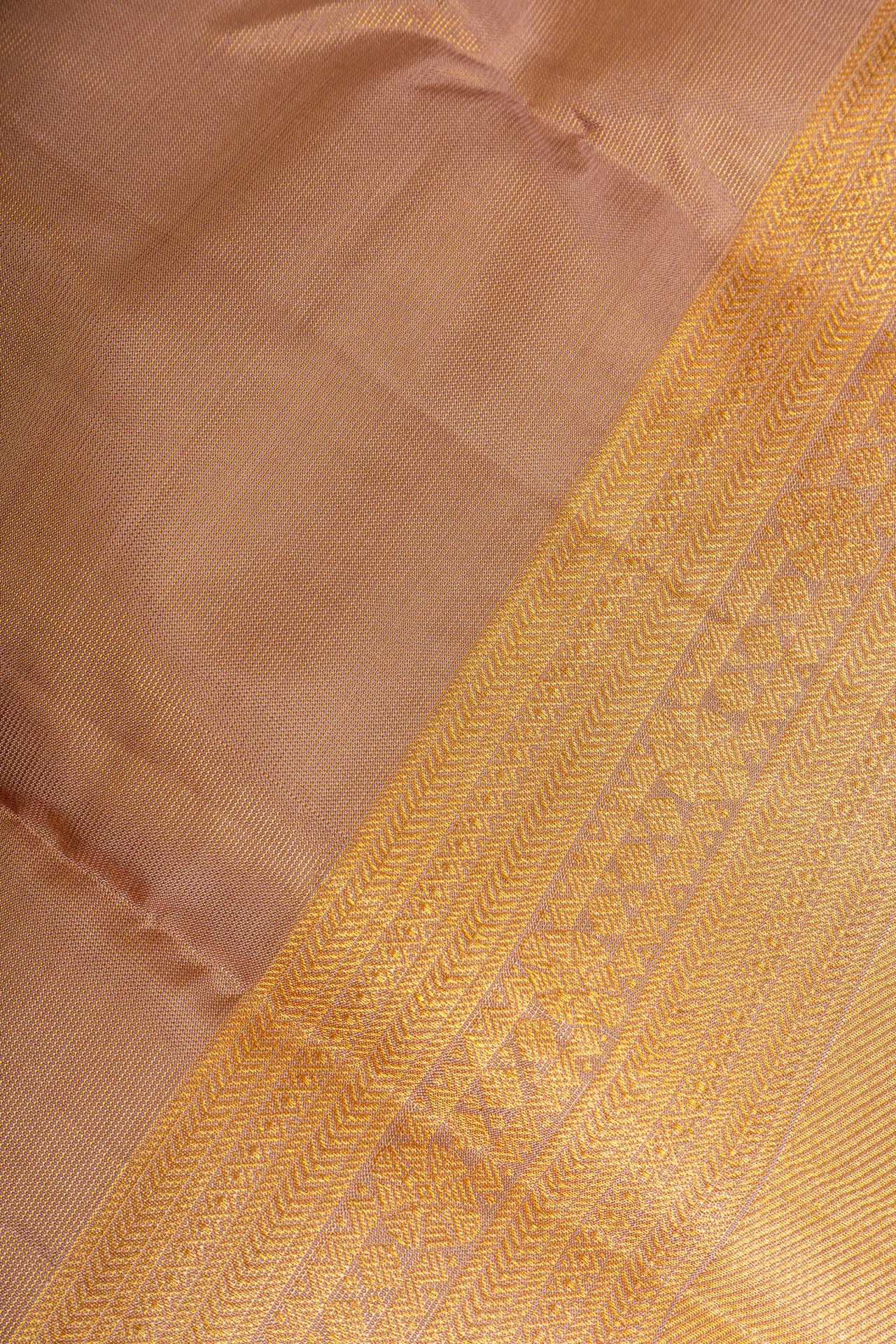Pastle Brown Pure Kanchivaram Tissue Saree