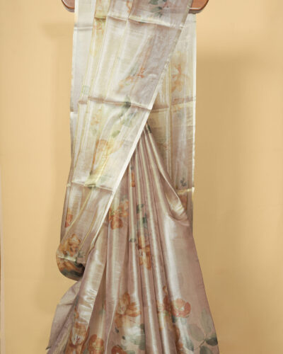 Pastel Floral Tissue Saree
