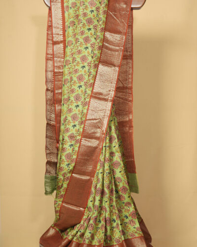 Green Base Chanderi Saree