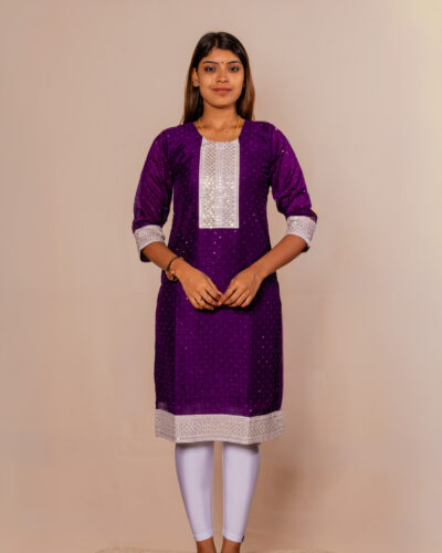 Purple Kurti Top