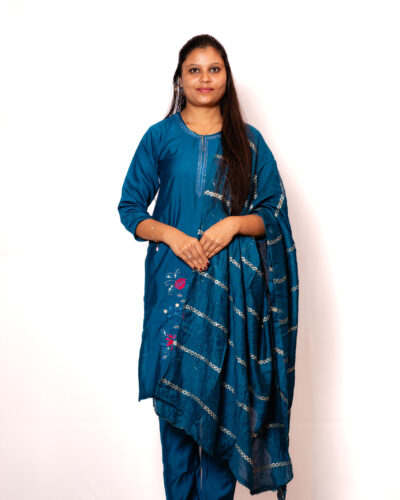 Peacock Blue Chudidhar Set