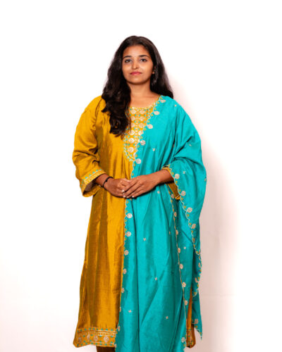 Mustard Yellow Chudidhar set