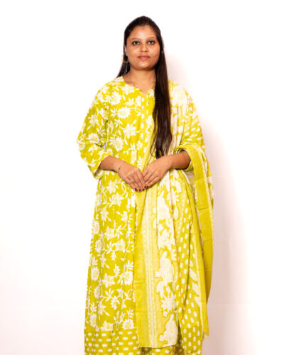 Lime Green Kurti Set
