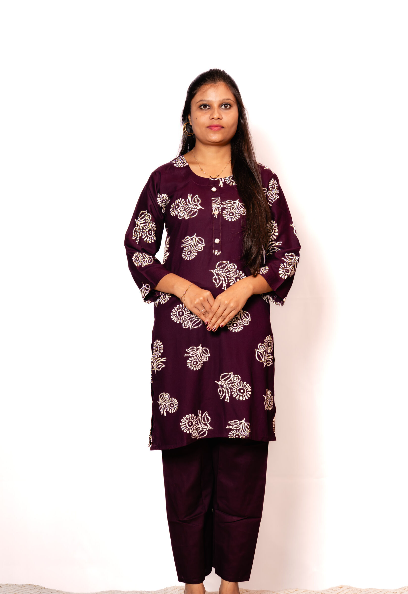 purple Kurti Set purple Kurti Set
