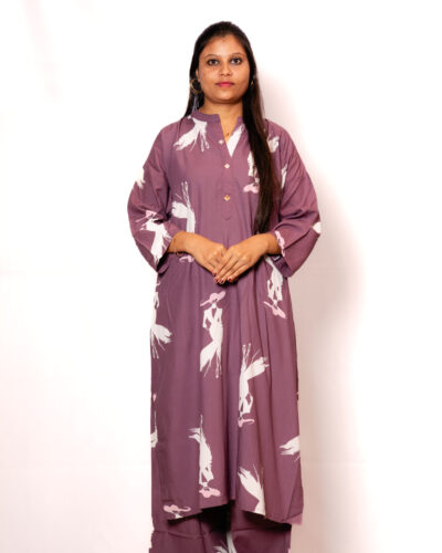 Light Purple Kurti Set