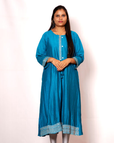 Teal Blue Kurti