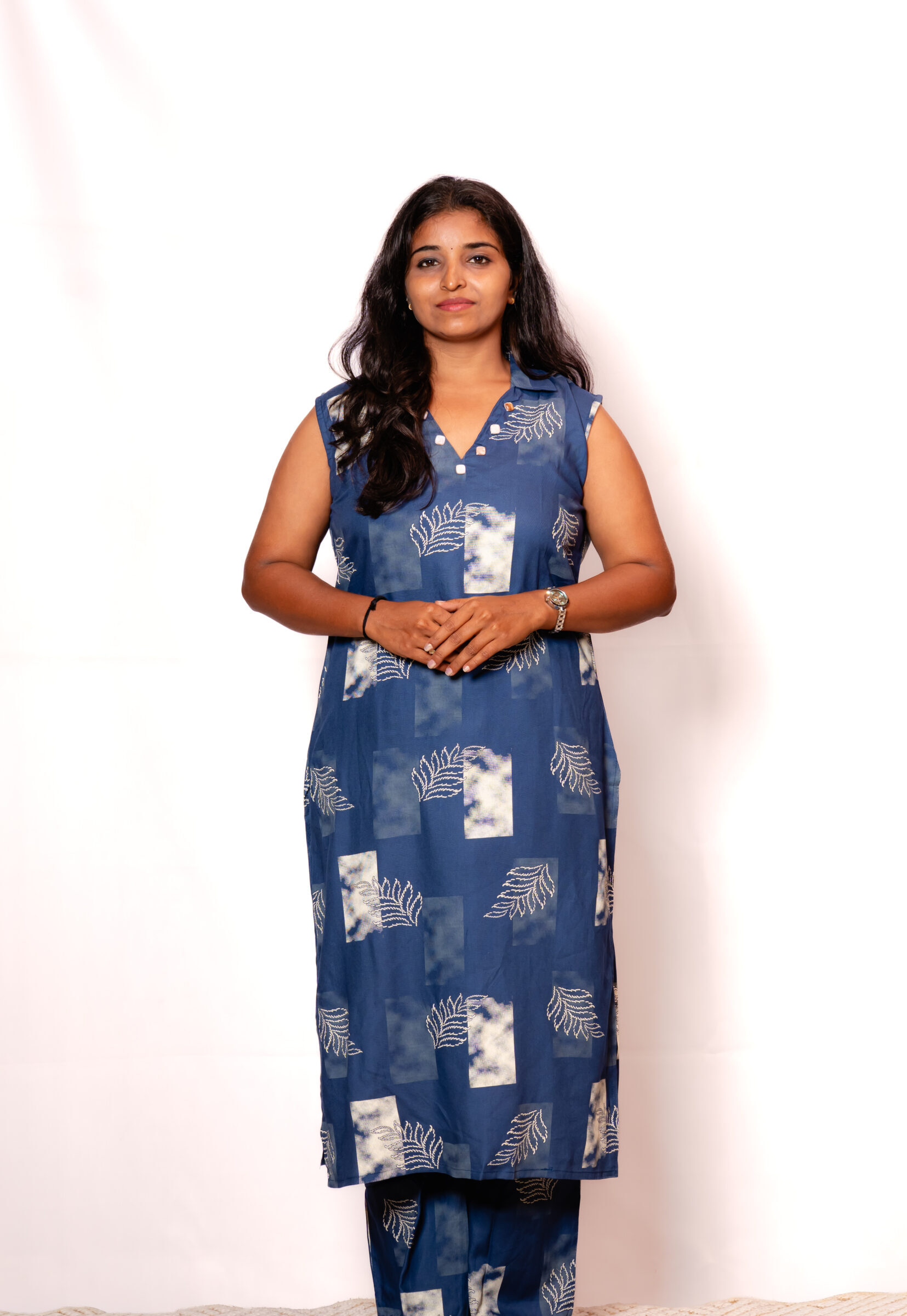 Slate Blue Kurti Set Slate Blue Kurti Set