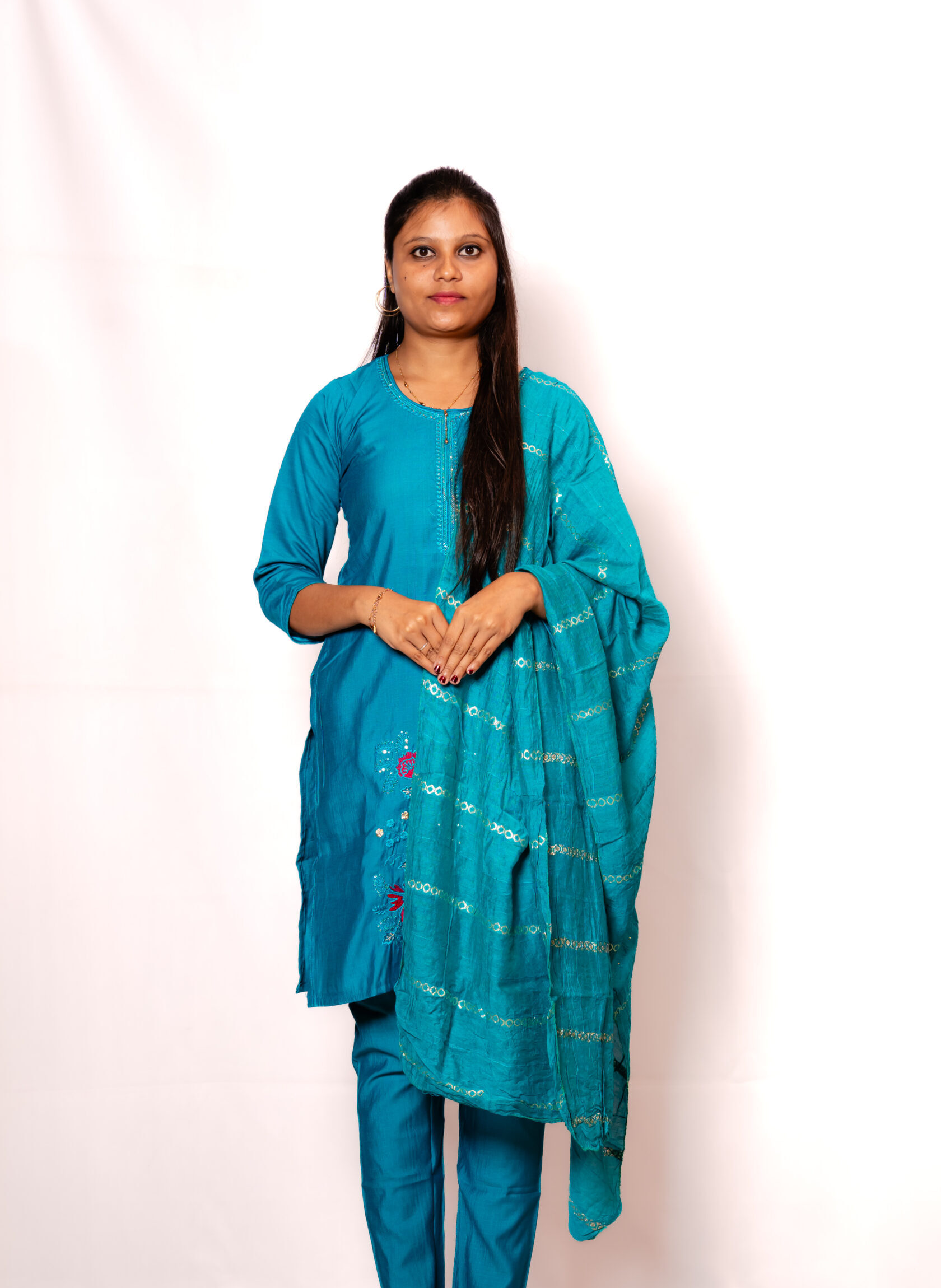 Bondi Blue Chudidhar Set Bondi Blue Chudidhar Set