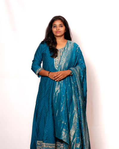 Celestial Teal Chudidhar Set