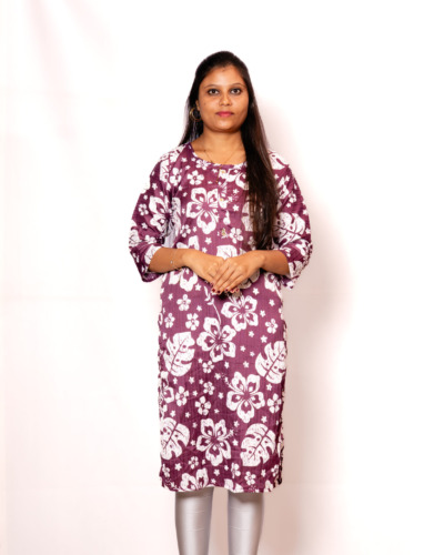 Vintage Red Wine Kurti