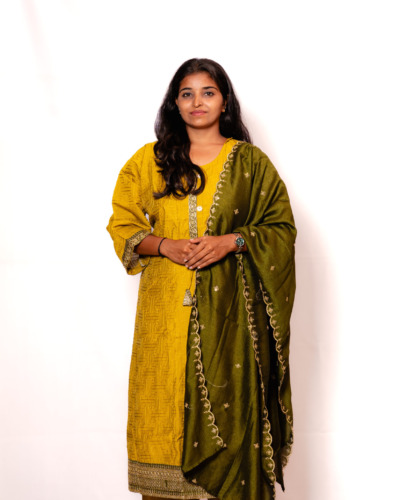 Mustard Gold Chudidhar Set