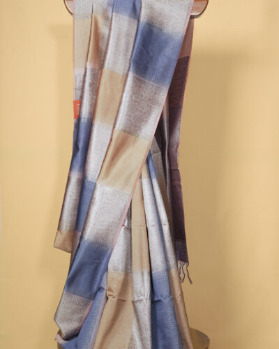 Multi Colour Tussar Silk Saree