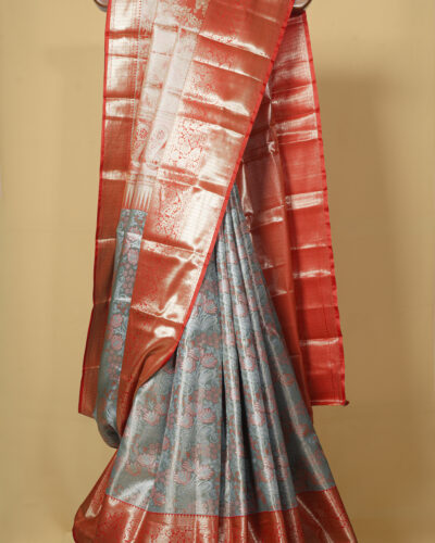 Pastel green Art Silk Tissue Saree