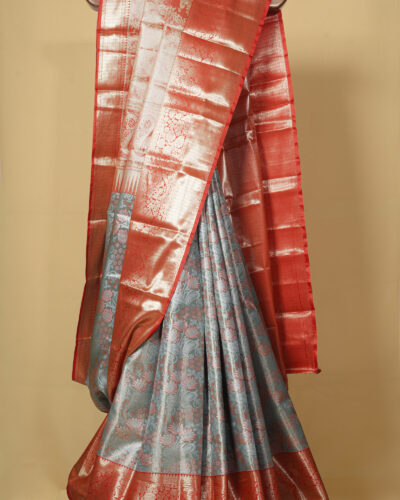 Pastel green Art Silk Tissue Saree