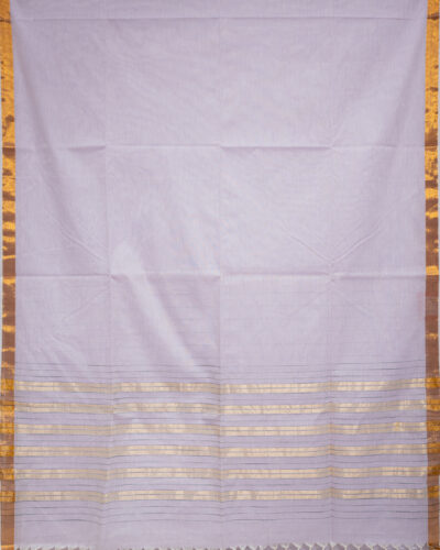 Lavender Mist Jute Cotton Saree