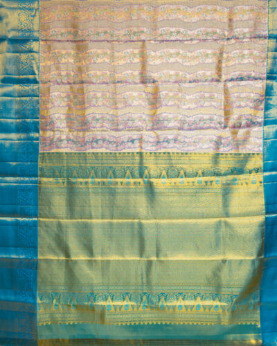 Sky Bloom Kanchi Silk Tissue Saree