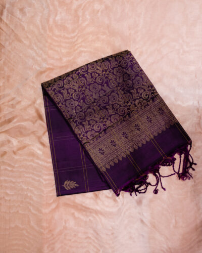 Royal Purple soft Silk Saree