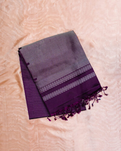 Magenta Purple Pure Soft Silk Saree