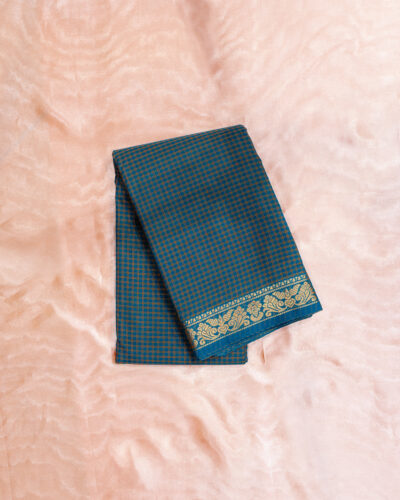 Slate Grey Chettinadu Cotton Saree