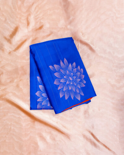 Royal Blue kanchipuram saree