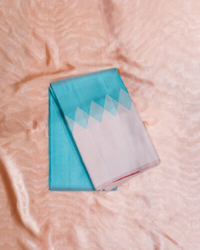 Aqua Mist Pure Kanchipuram Silk Saree