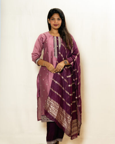 Plum Purple Chudidhar set