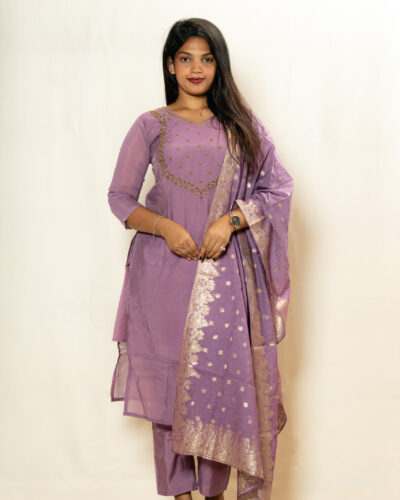 Lavender Chudidhar Set