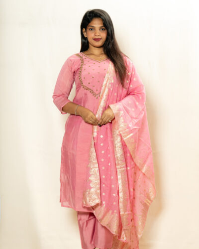 Pink Chudidhar set