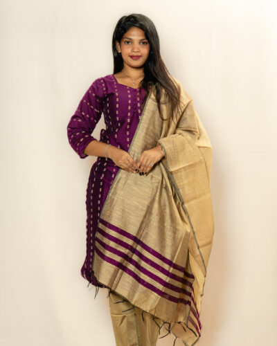 Purple Chudidhar Set