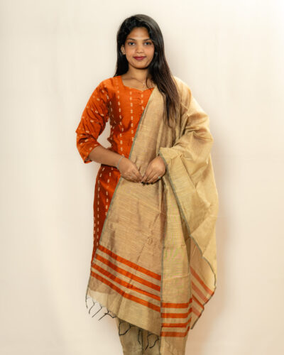 Rust Orange Chudidhar Set