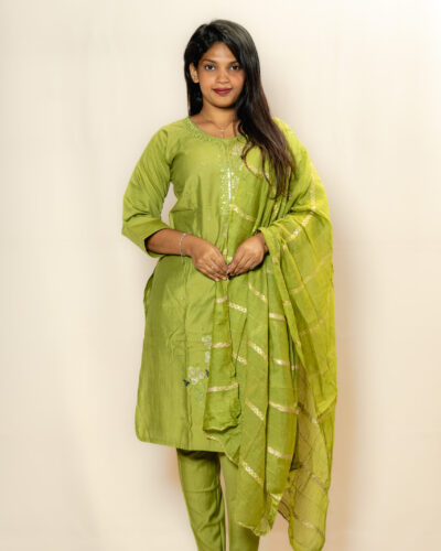 Meadow Green Churidar Set