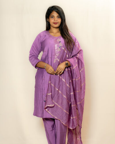 Lavender Churidar Set